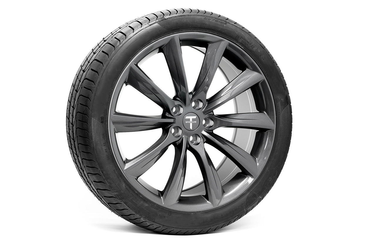 TST 20" Tesla Model S Long Range & Plaid Wheel and Tire Package (Set of 4)