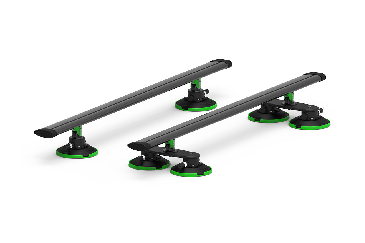 Tesla Vacuum Cup Quick Mount Black Crossbar Multi-Sport & Cargo TreeFrog Pro Roof Rack