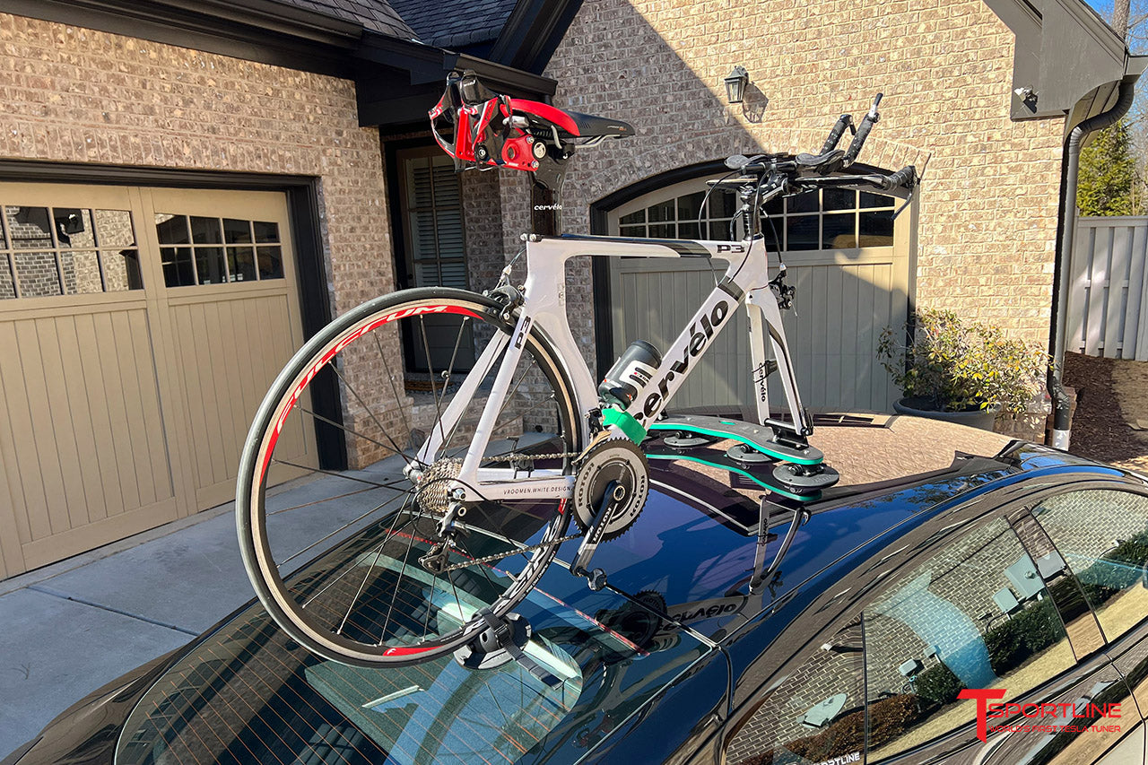 Tesla Vacuum Cup Quick Mount Roof Road & Mountain Bike TreeFrog Pro 2 Double Carrier Rack - Two Bicycles