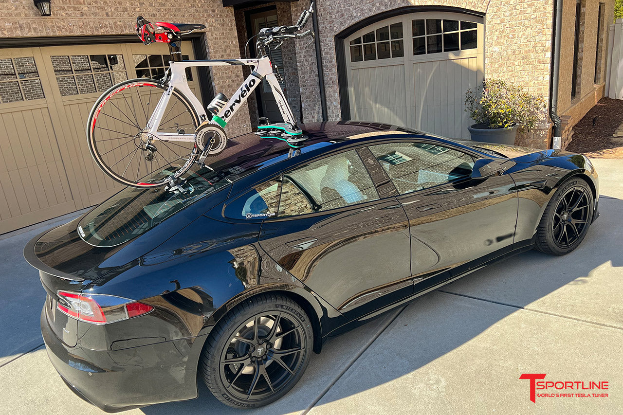 Tesla Vacuum Cup Quick Mount Roof Road & Mountain Bike TreeFrog Pro 2 Double Carrier Rack - Two Bicycles