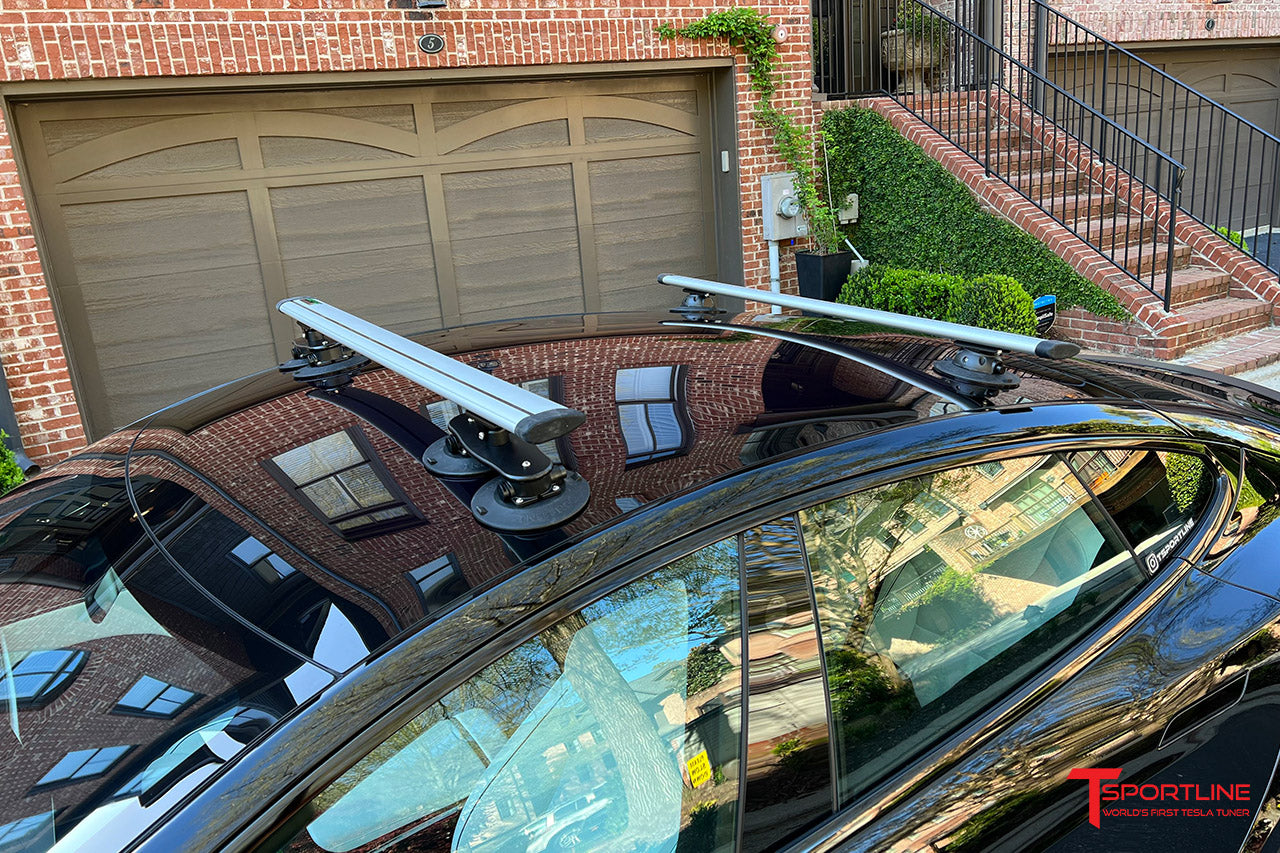 Tesla Vacuum Cup Quick Mount Crossbar Multi-Sport & Cargo TreeFrog Pro Roof Rack