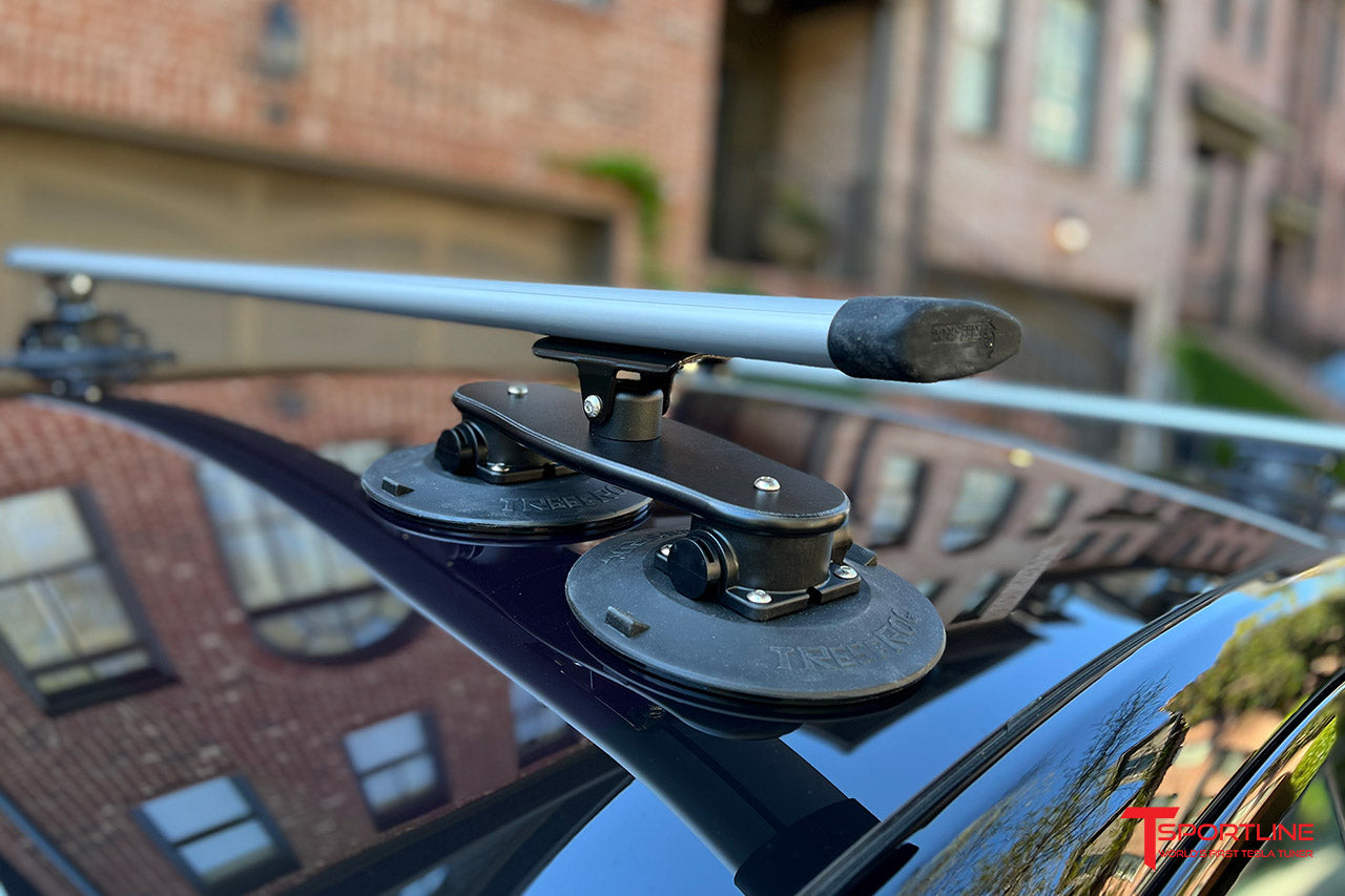 Tesla Vacuum Cup Quick Mount Crossbar Multi-Sport & Cargo TreeFrog Pro Roof Rack