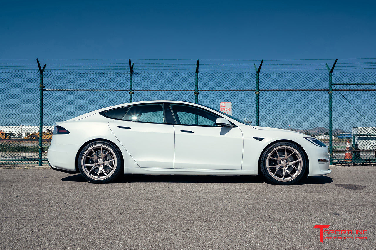 TS115 21" Tesla Model S Long Range & Plaid Wheel and Tire Package (Set of 4)