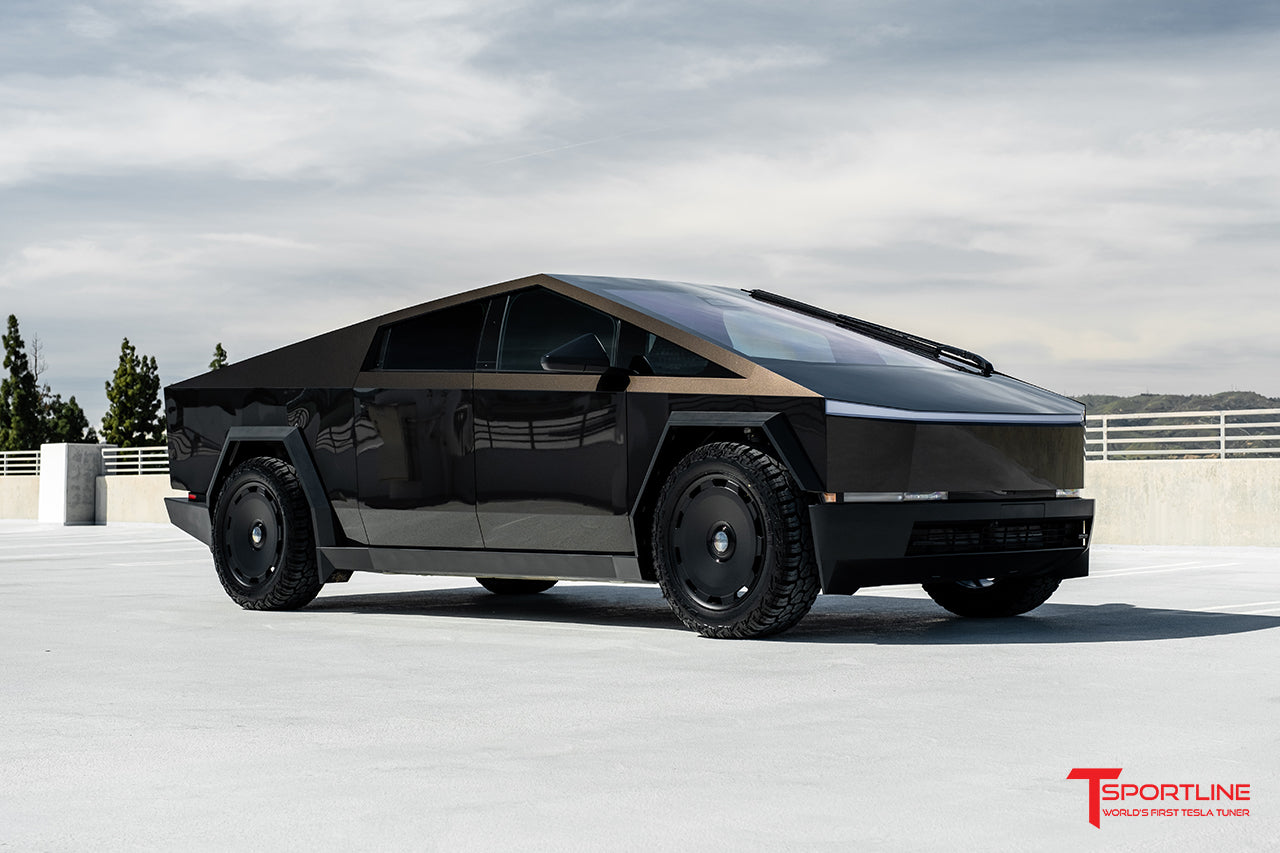 Inozetek Super Gloss Black Metallic Cybertruck with CTM 22" Wheels
