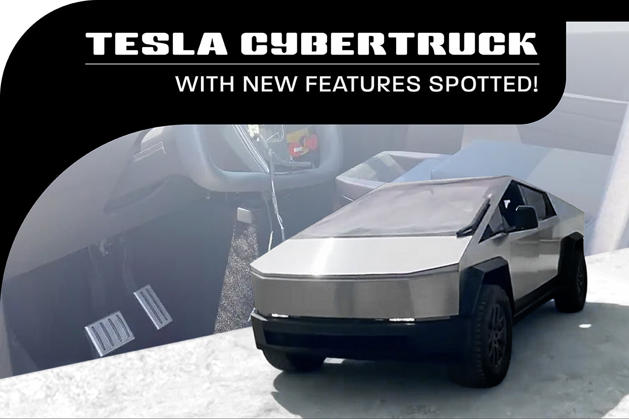 Tesla Cybertruck with New Features Spotted!