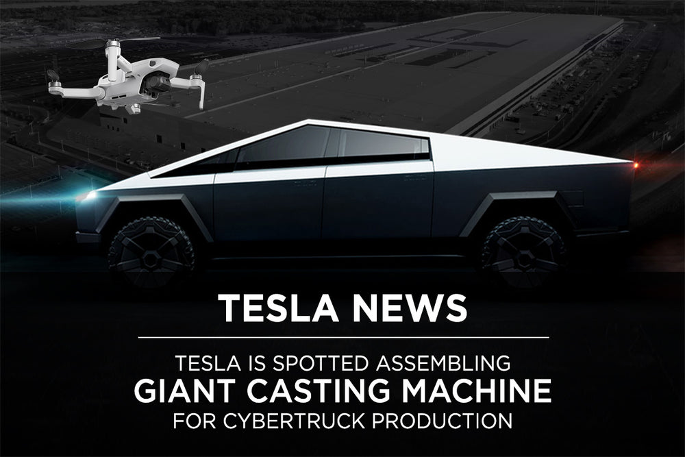 Tesla Machine Build Tesla Spotted Assembling Giant Casting Machine for Cybertruck Producti ...