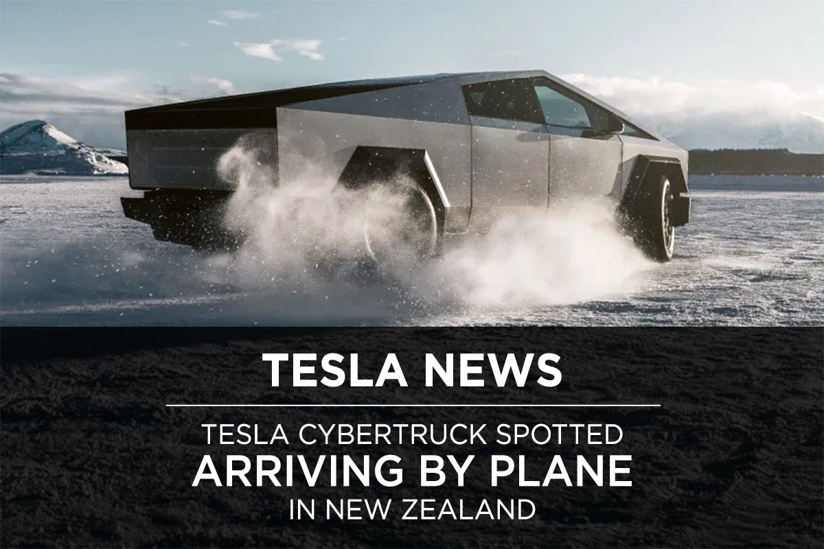Tesla Cybertruck Spotted Arriving By Plane in New Zealand