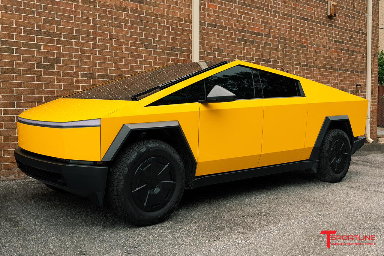 3M Gloss Sunflow Yellow Tesla Cybertruck - T Sportline - Tesla Model S ...