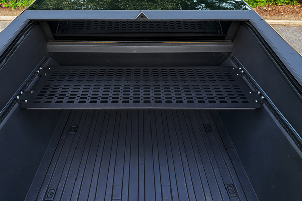 How to Install Tesla Cybertruck Bed L-Track Molle Shelf Rack Deck - T ...