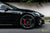 Black Tesla Model S with Matte Black 19" TSS Flow Forged Wheels by T Sportline 