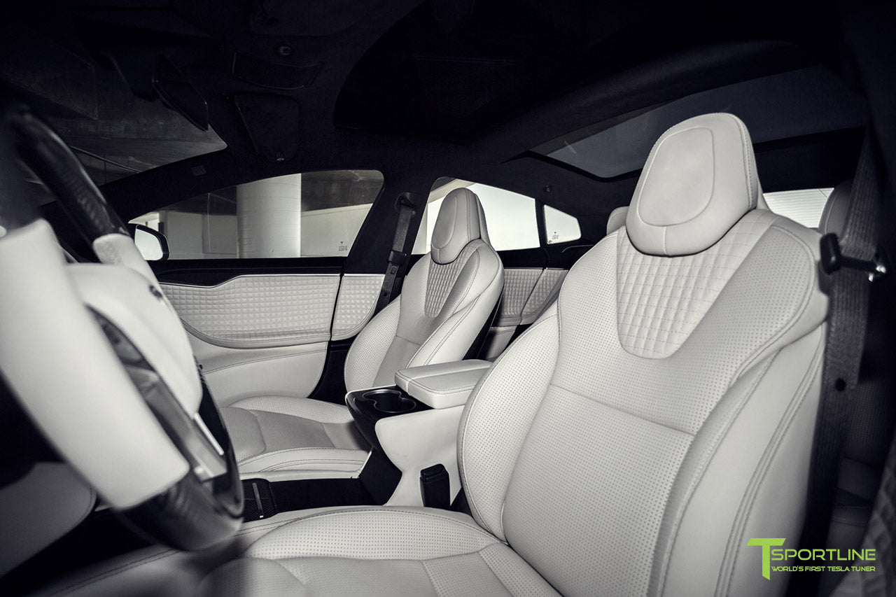 Tesla Model S White Interior