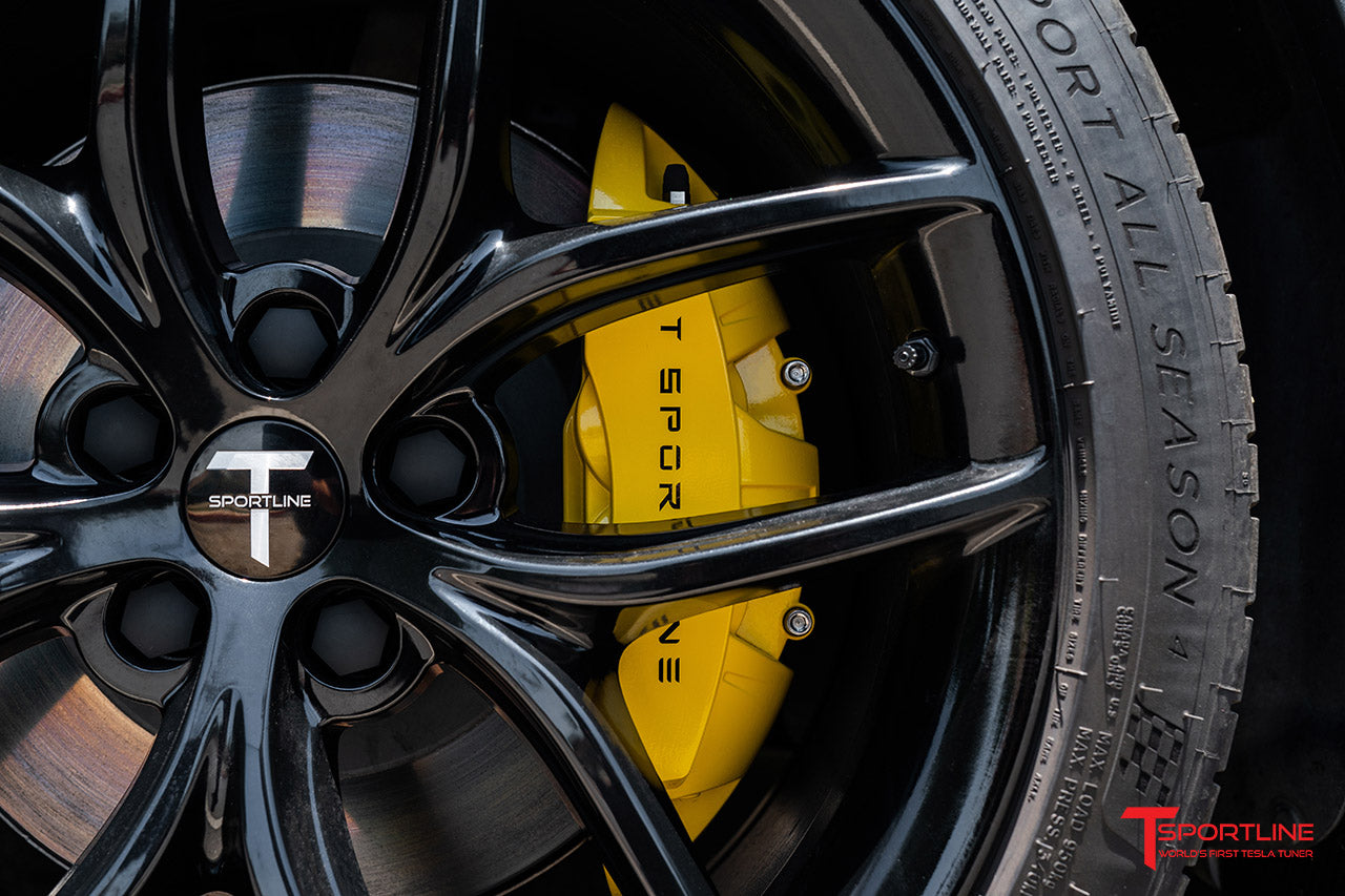 Tesla Model Y Brake Caliper Color Change - Custom Services by T Sportline
