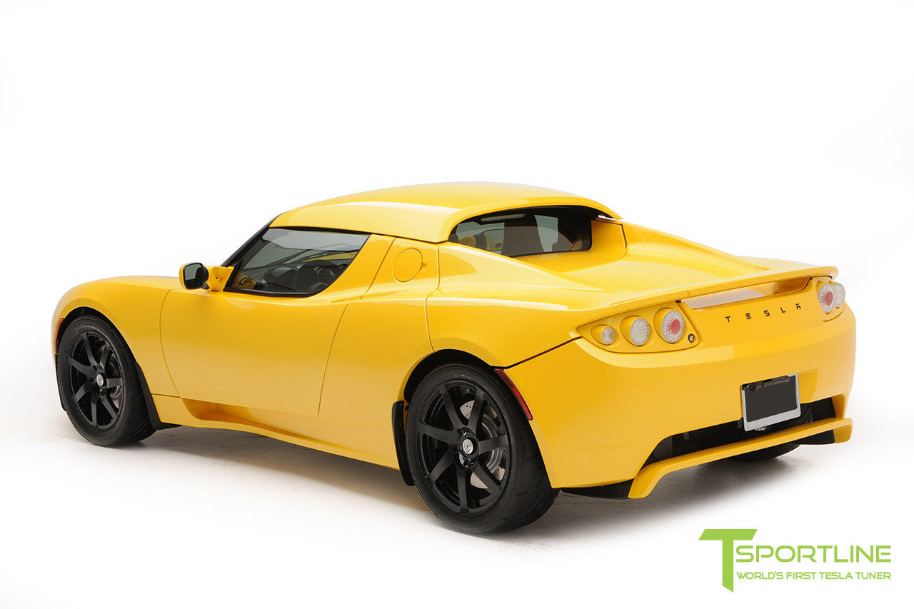 Brilliant Yellow Tesla Roadster - Ferrari Black Interior - T Sportline - Tesla  Model S, 3, X & Y Accessories