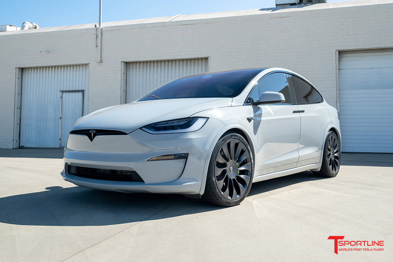 3M Matte Gray Model Y with 20 TSV Flow Forged Wheels - T Sportline - Tesla  Model S, 3, X & Y Accessories