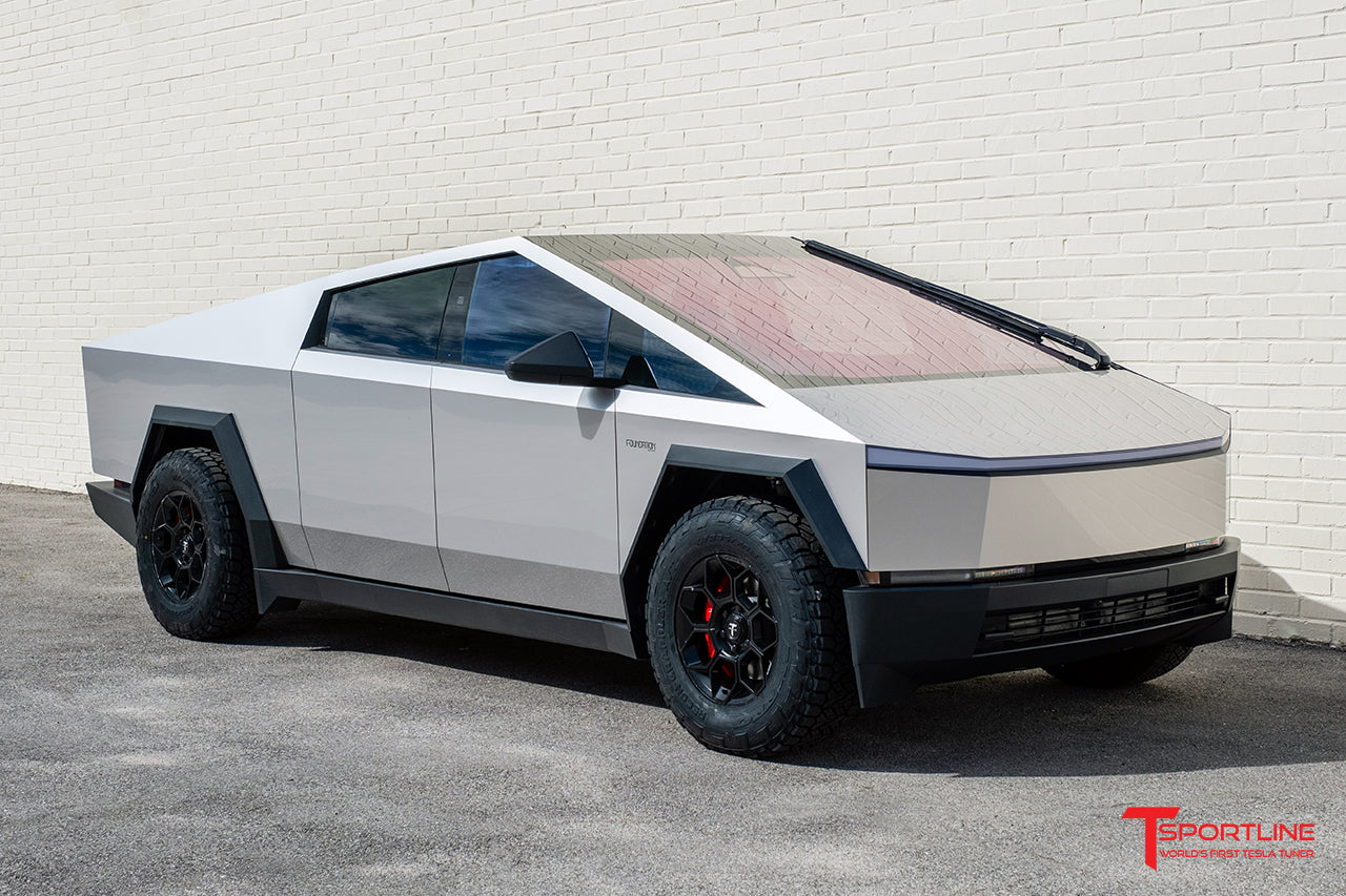 Cybertruck with CT7 18" Fully Forged Lightweight Wheels