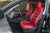 Red Leather Interior Seat Upgrade - Black Suede Insignia