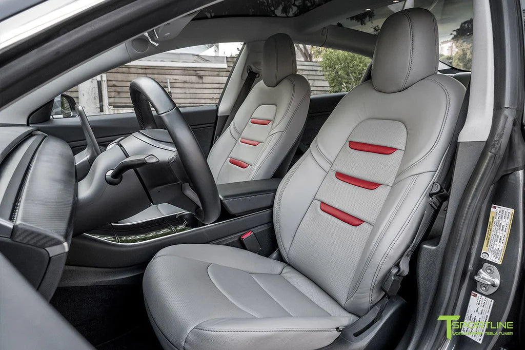 Gray Leather Seat Upgrade - Red Leather Insignia