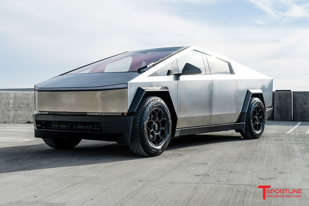 Cybertruck with CT7 20" Fully Forged Lightweight Wheels