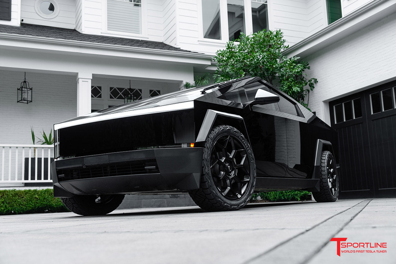 Inozetek Blackout Tesla Cybertruck with 24" CT7 Forged Wheels