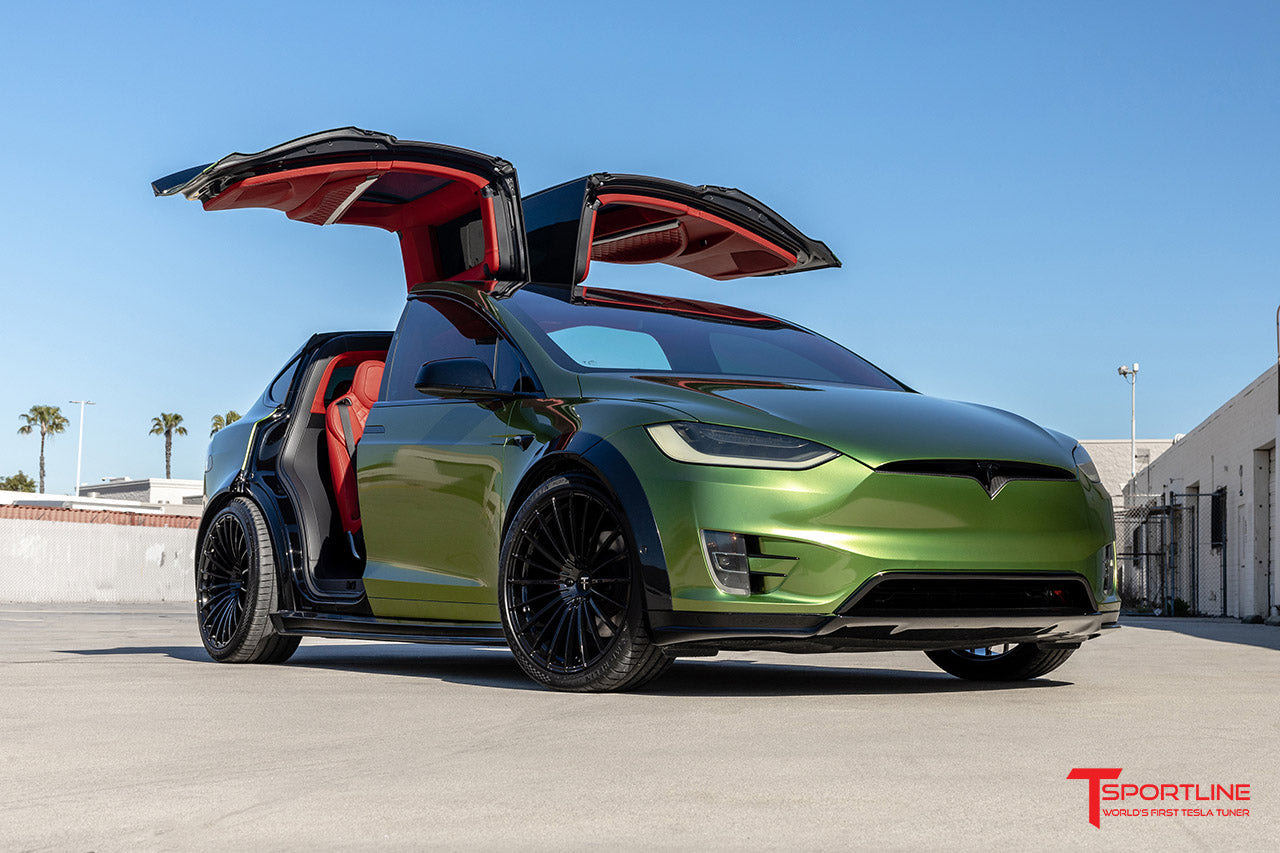 'T Largo' 15 of 20 - Inozetek Metallic Mamba Green Tesla Model X