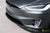 Midnight Silver Metallic Tesla Model X with Carbon Fiber Sport Package, Front Apron, Side Skirt Rocker Panel, Rear Diffuser, and Rear Wing by T Sportline 