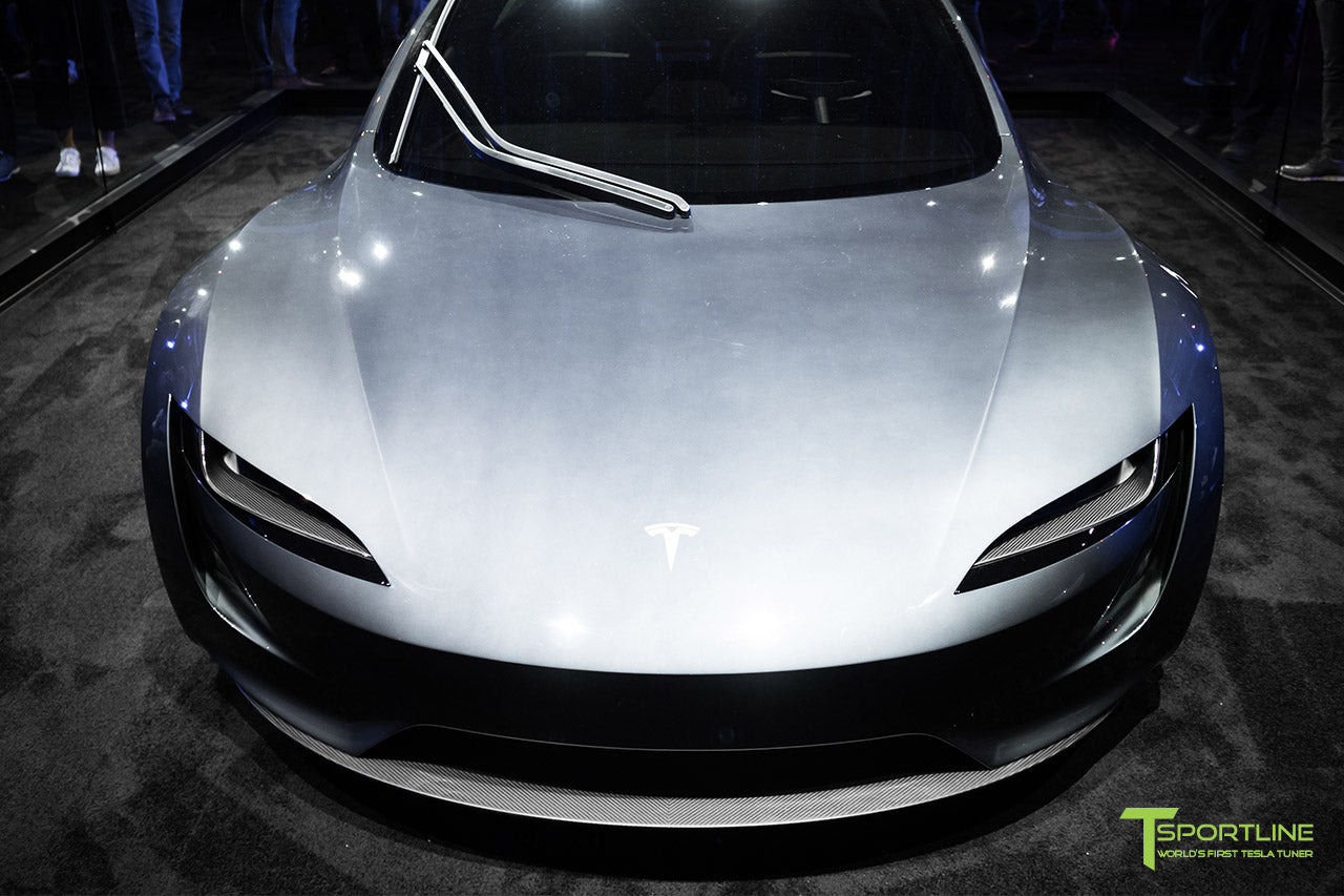 Tesla Roadster Unveiling Photos in Red Multi-Coat and Midnight Silver Metallic with Interior by T Sportline