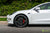 Pearl White Tesla Model 3 with 20" TSS Flow Forged Wheels in Matte Black by T Sportline 
