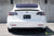 Pearl White Tesla Model 3 with Gloss Carbon Fiber Trunk Wing Spoiler by T Sportline