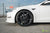 White Tesla Model S Long Range & Plaid 2021 with 21 inch TSSF Forged Wheels in Gloss Black By T Sportline