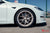 Pearl White Tesla Model S Plaid with TS115 21" Tesla Forged Wheels in Champagne Rose