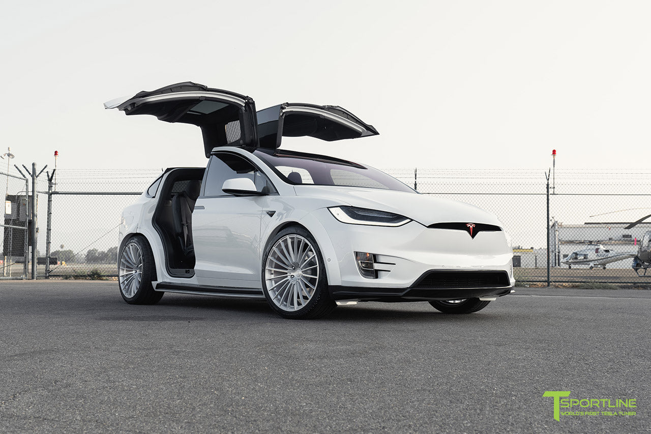 't Largo' 18 Of 20 - Pearl White Tesla Model X - T Sportline - Tesla 