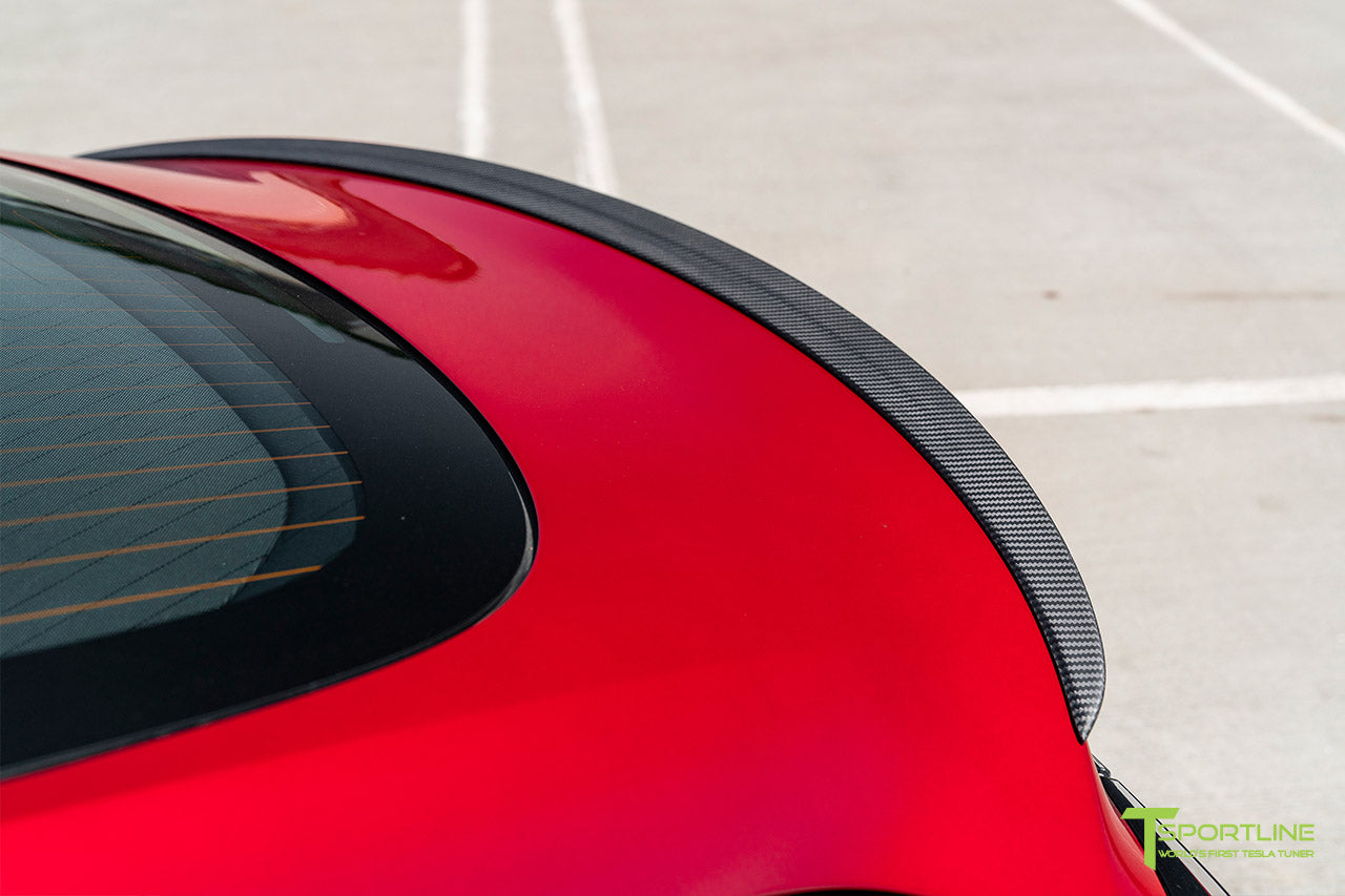 Tesla Model 3 Carbon Fiber Executive Trunk Spoiler - T Sportline