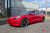 Red Multi-Coat Tesla Model 3 Performance with 18" TS5 Wheels and Chrome Delete