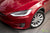Red Multi-Coat Tesla Model X with Brilliant Silver 20 inch TST Wheels by T Sportline