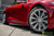 Red Multi-Coat Model S 2.0 with 20" TST Tesla Wheel in Brilliant Silver 
