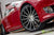 Red Multi-Coat Tesla Model S 2.0 with 21" TS114 Forged Wheel in Diamond Black by T Sportline