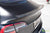 Satin Black Tesla Model 3 with Gloss Carbon Fiber Trunk Wing Spoiler by T Sportline
