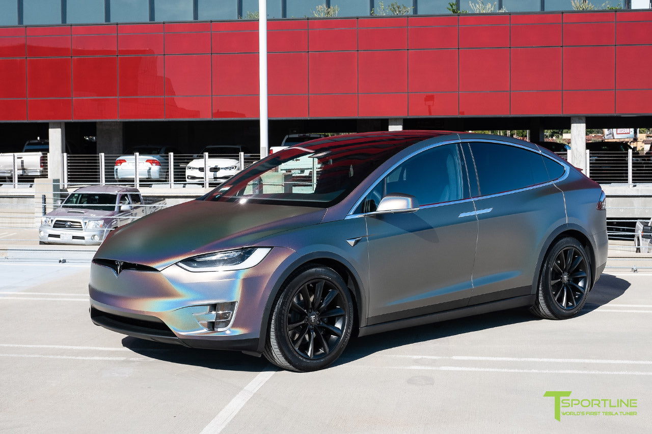 3M Satin Flip Psychedelic Tesla Model X