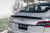 Silver Tesla Model 3 with Matte Carbon Fiber Trunk Wing Spoiler by T Sportline 