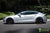Silver Tesla Model S 2.0 with 20 Inch TST Wheels in Matte Black 