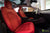 Tesla Model 3 Custom Leather Seat Upgrade Interior Kit - Red Leather - Signature Diamond Quilt by T Sportline 1