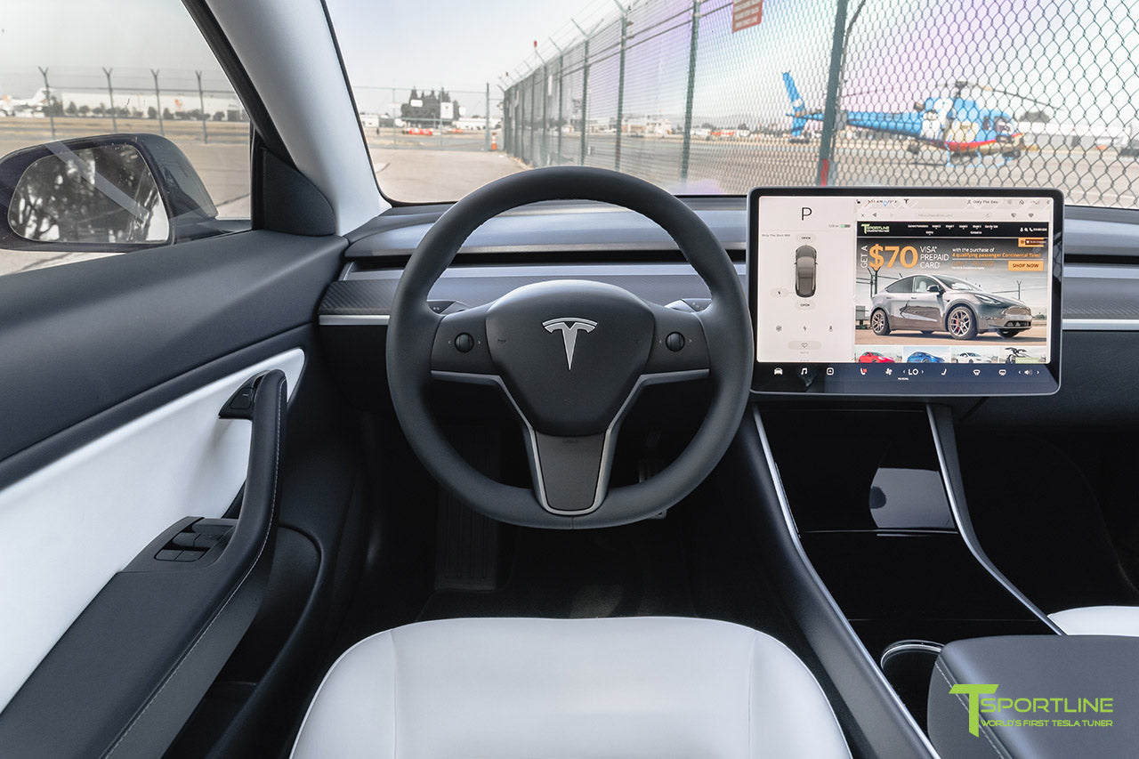 Tesla Model S White Interior
