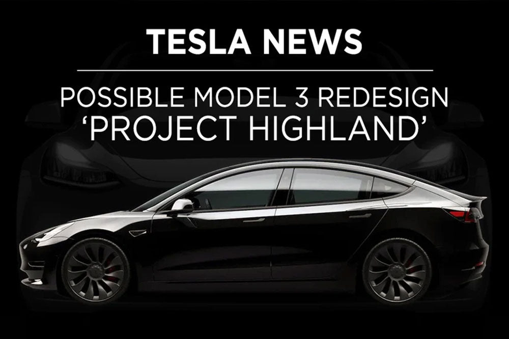 Tesla Model 3 Redesign: 'Project Highland' - T Sportline - Tesla Model S, 3,  X & Y Accessories