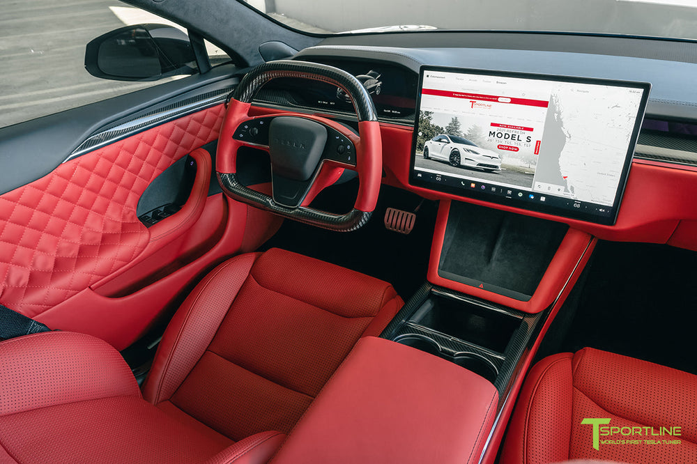 Tesla Model S 2021 Refresh Custom Interior Program - T Sportline