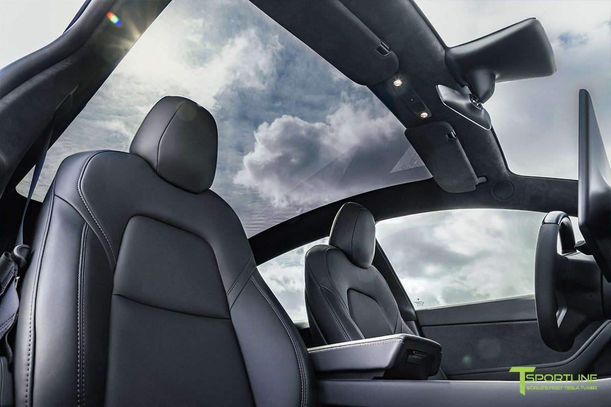 Tesla Model Y Custom Alcantara Headliner - T Sportline - Tesla Model S ...