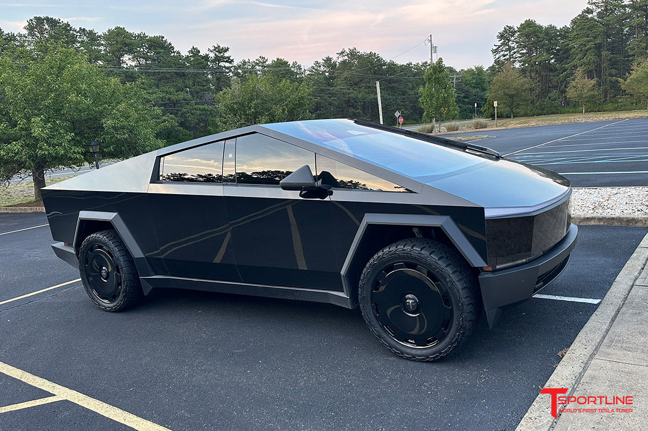 TMaxx Gloss Black Tesla Cybertruck with 24" CTM Forged wheels