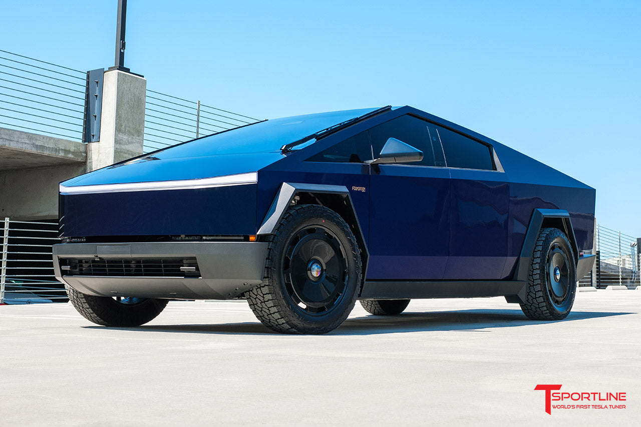 TMaxx Metallic Ocean Blue Tesla Cybertruck with 22" CTM Forged Wheels
