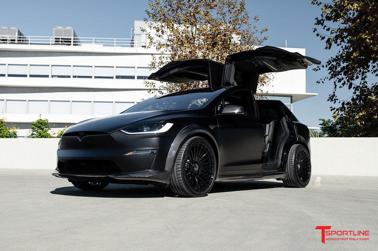TMaxx Satin Clear Diamond Black Tesla Model X T Largo R