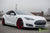 White Tesla Model S 1.0 with Imperial Red 21 inch TS117 Forged Wheels 