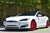 White Tesla Model S 1.0 with Velocity Red 21 inch TS117 Forged Wheels 